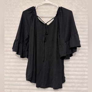 women’s black blouse